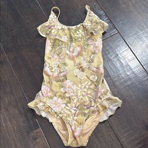 SPELL & The Little Gypsies Floral Ruffle One-Piece Swimsuit